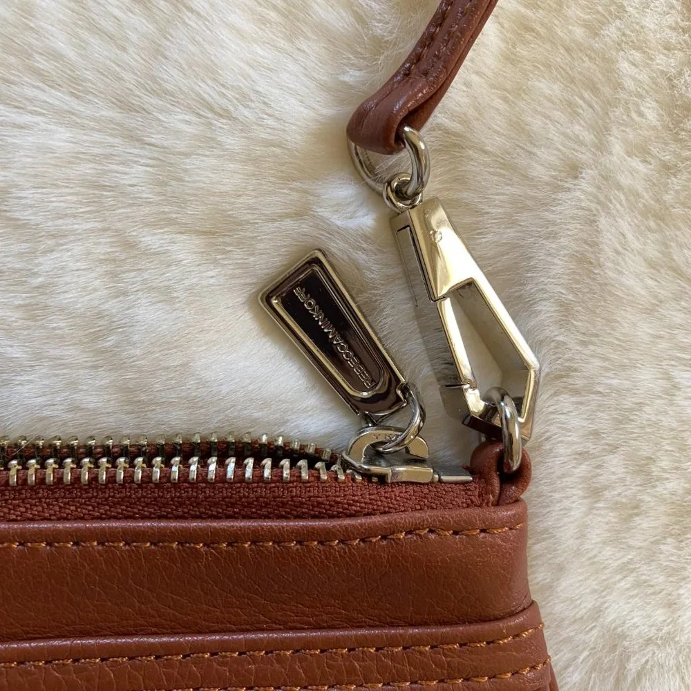 Rebecca Minkoff Skinny MAC Small Brown Leather Crossbody NEW with TAGS